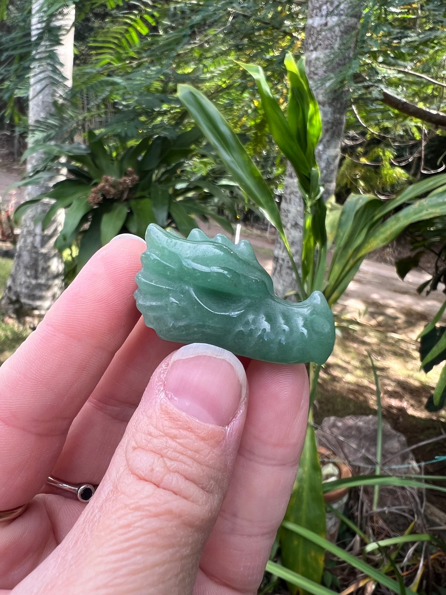 Aventurine Dragons Head