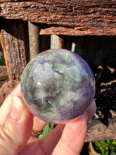 Load image into Gallery viewer, Silk Fluorite Sphere
