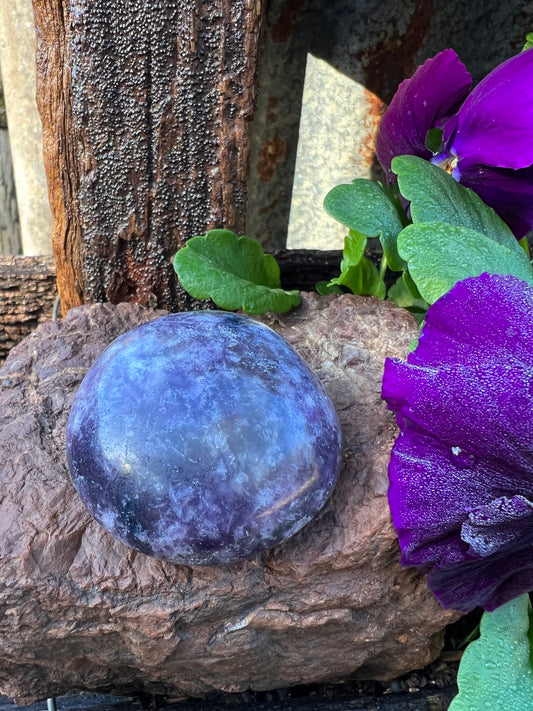 Lepidolite Palm Stone