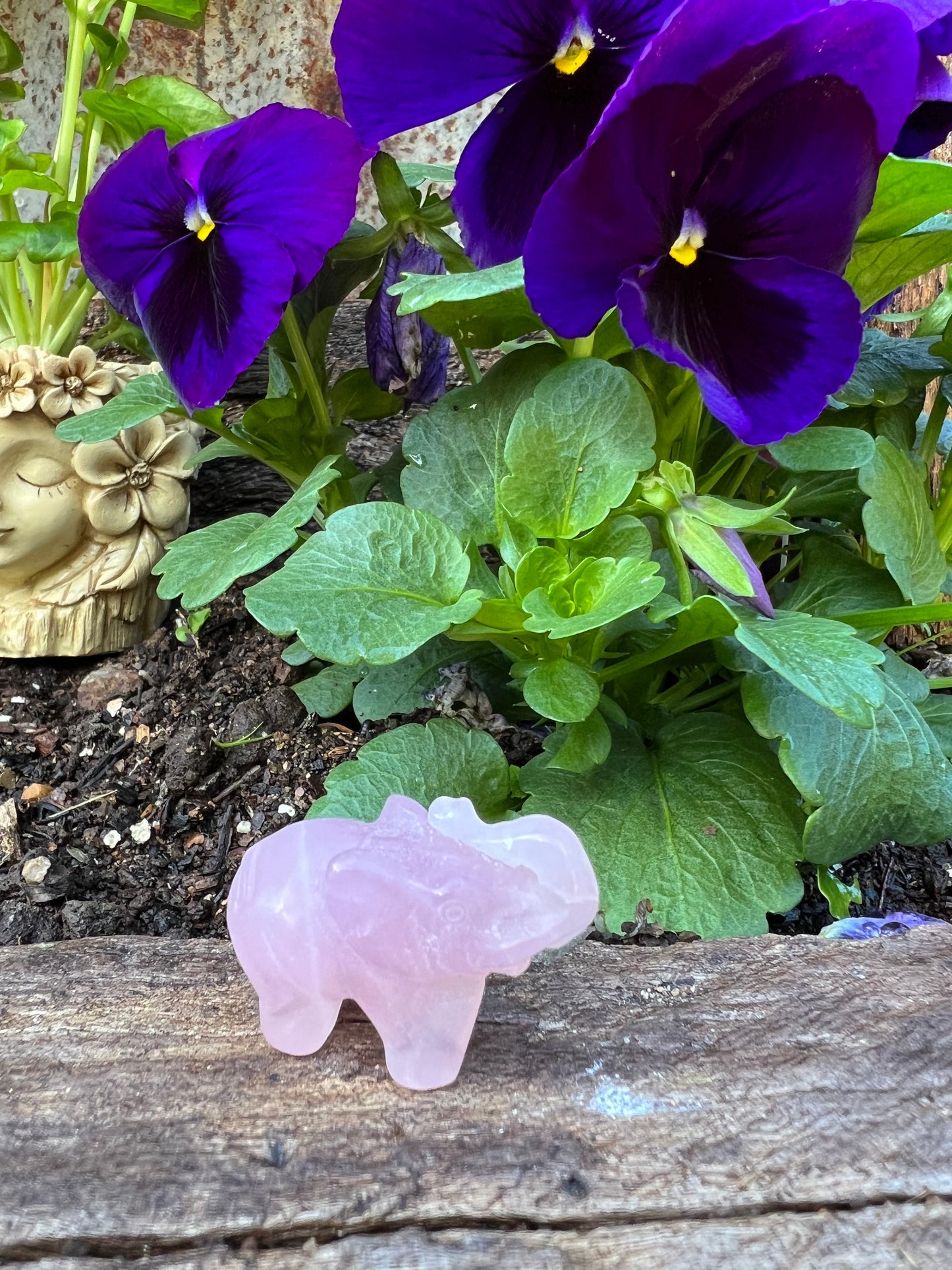 Rose Quartz Elephant