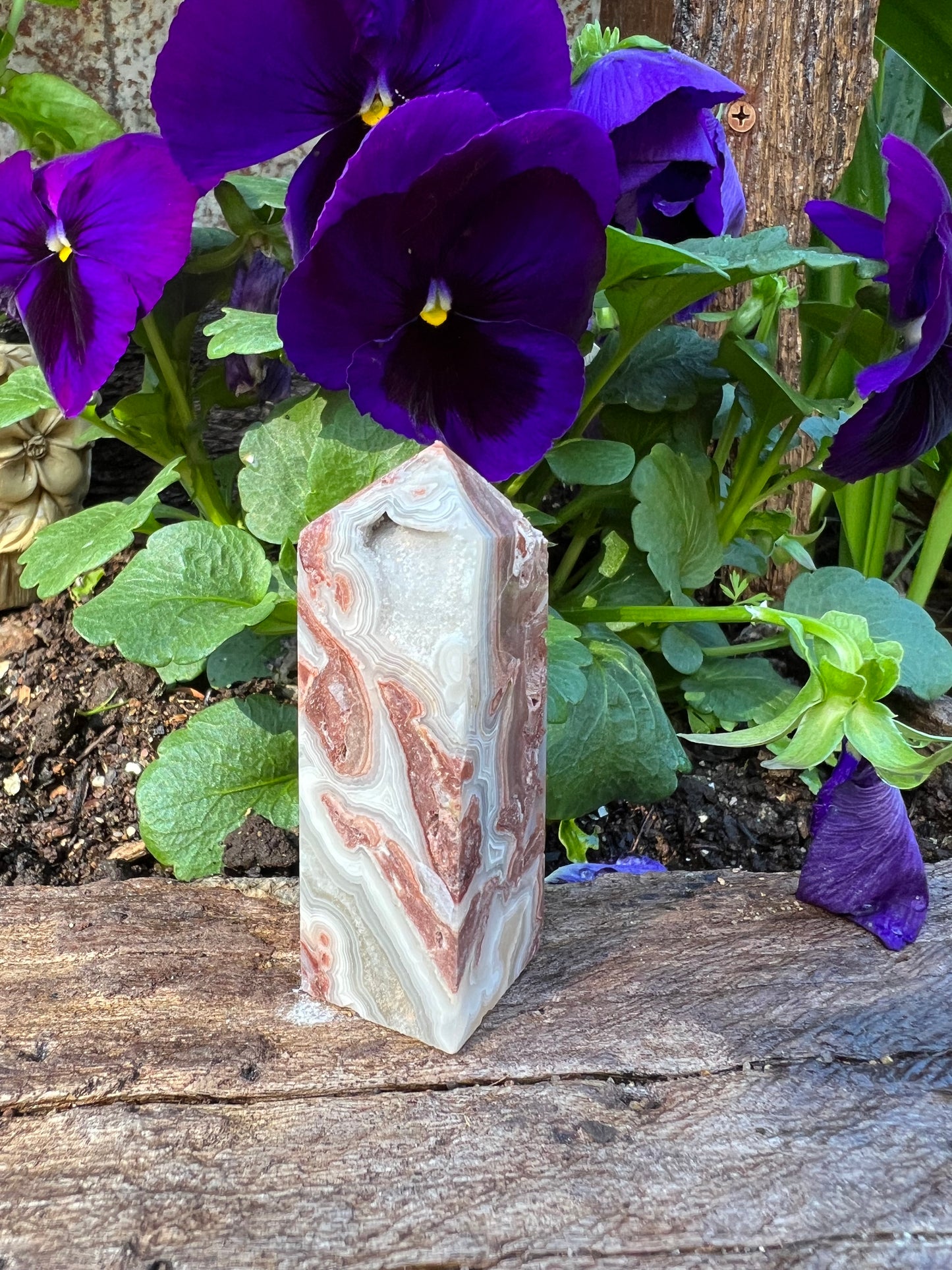 Mexican Lace Agate Tower