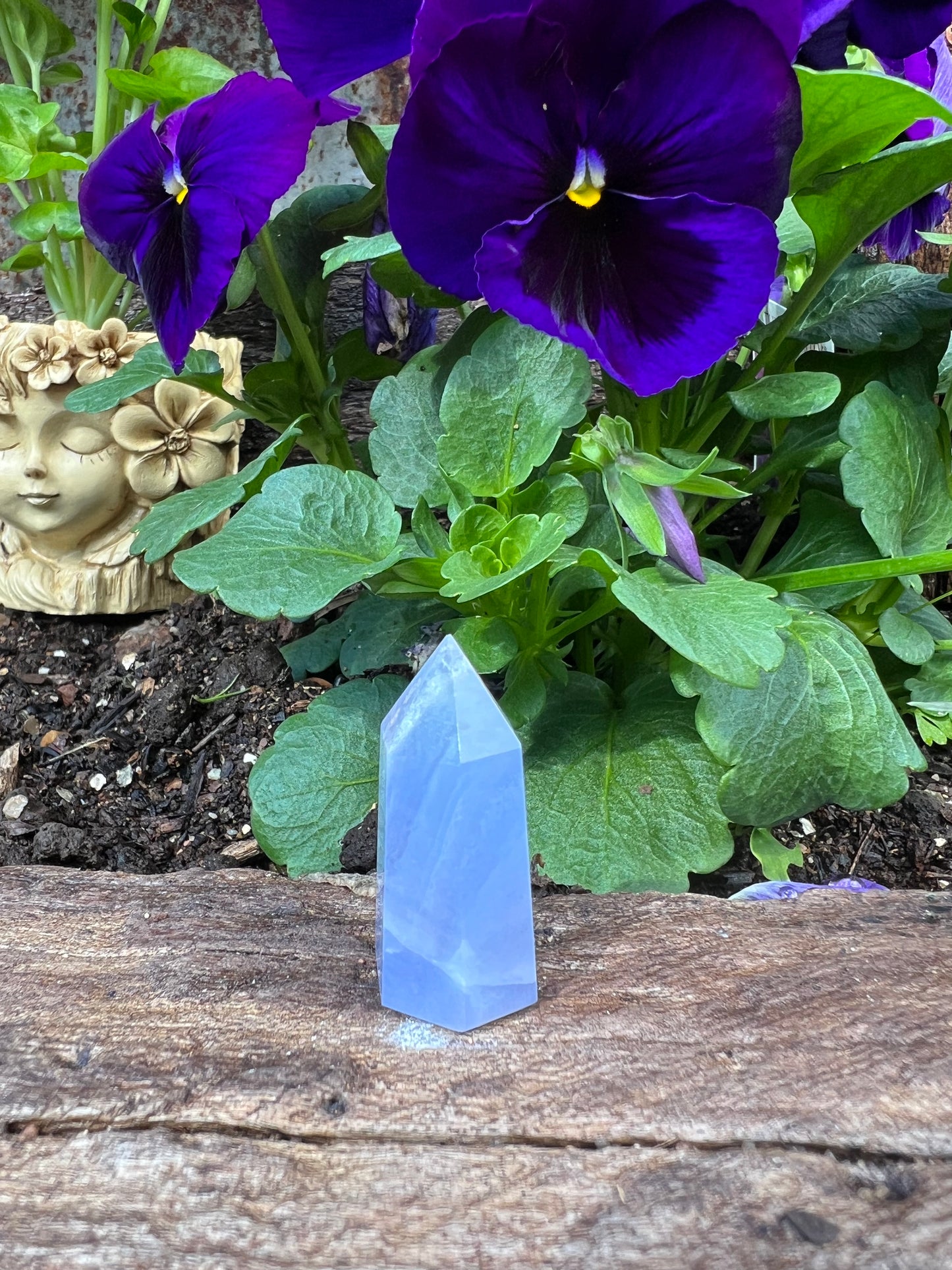 Blue Lace Agate Tower