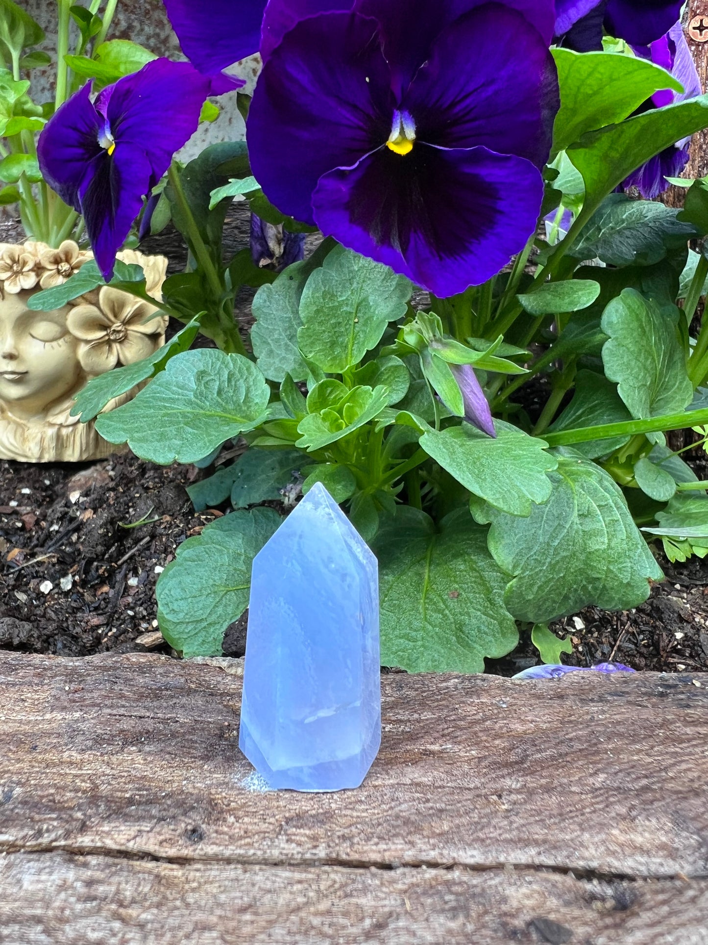 Blue Lace Agate Tower