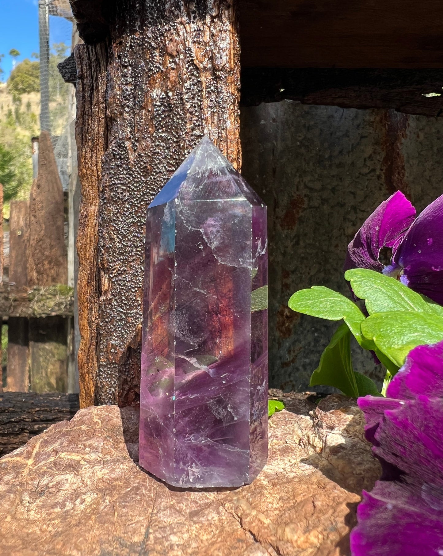 Rainbow Fluorite Tower