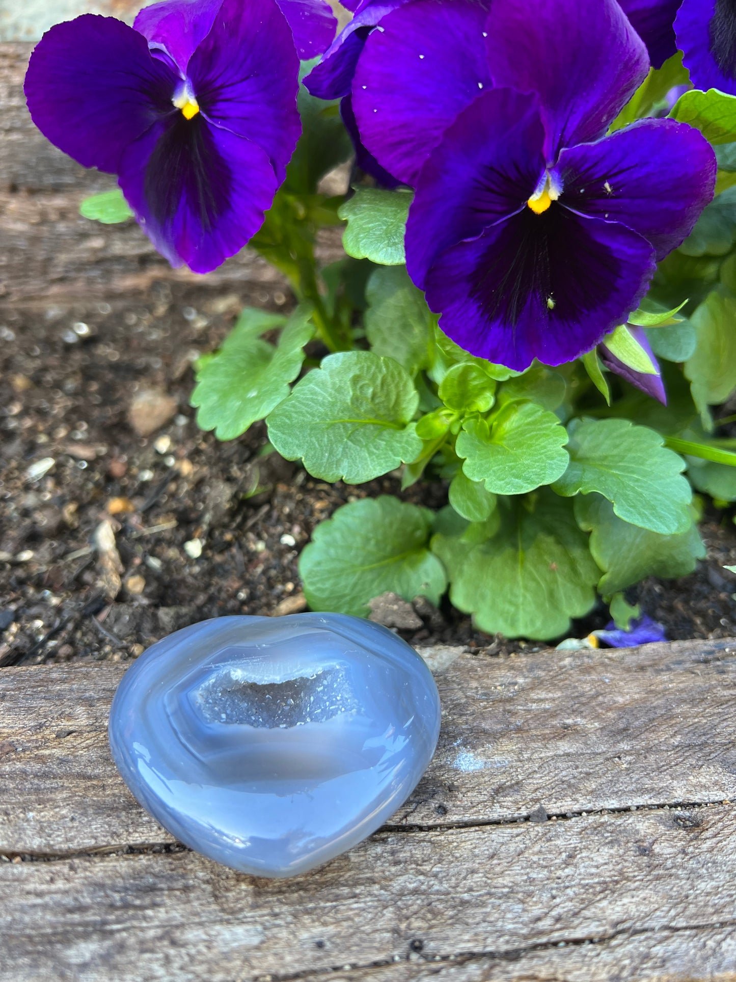 Druzy Agate Heart