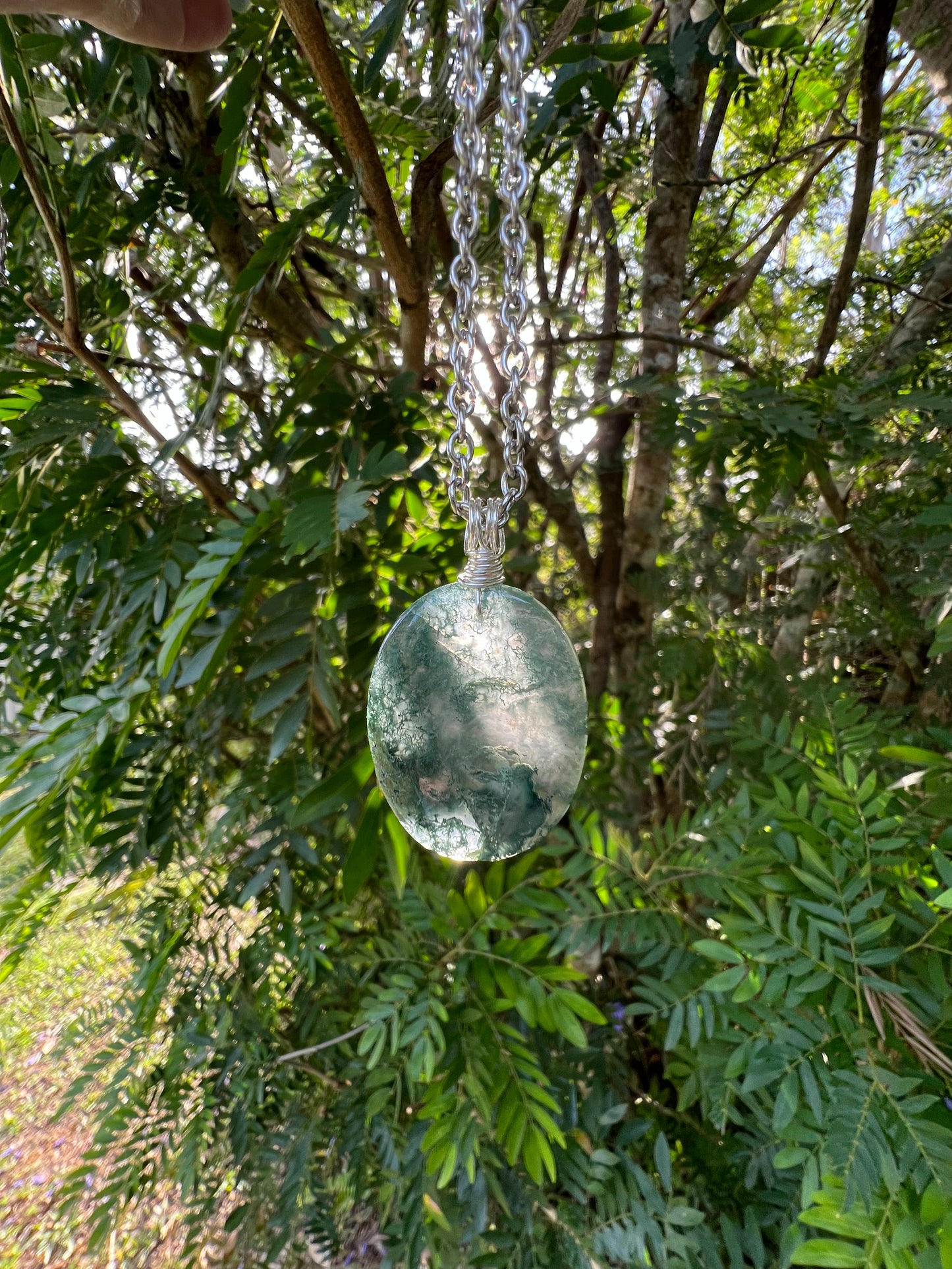 Moss Agate Pendant