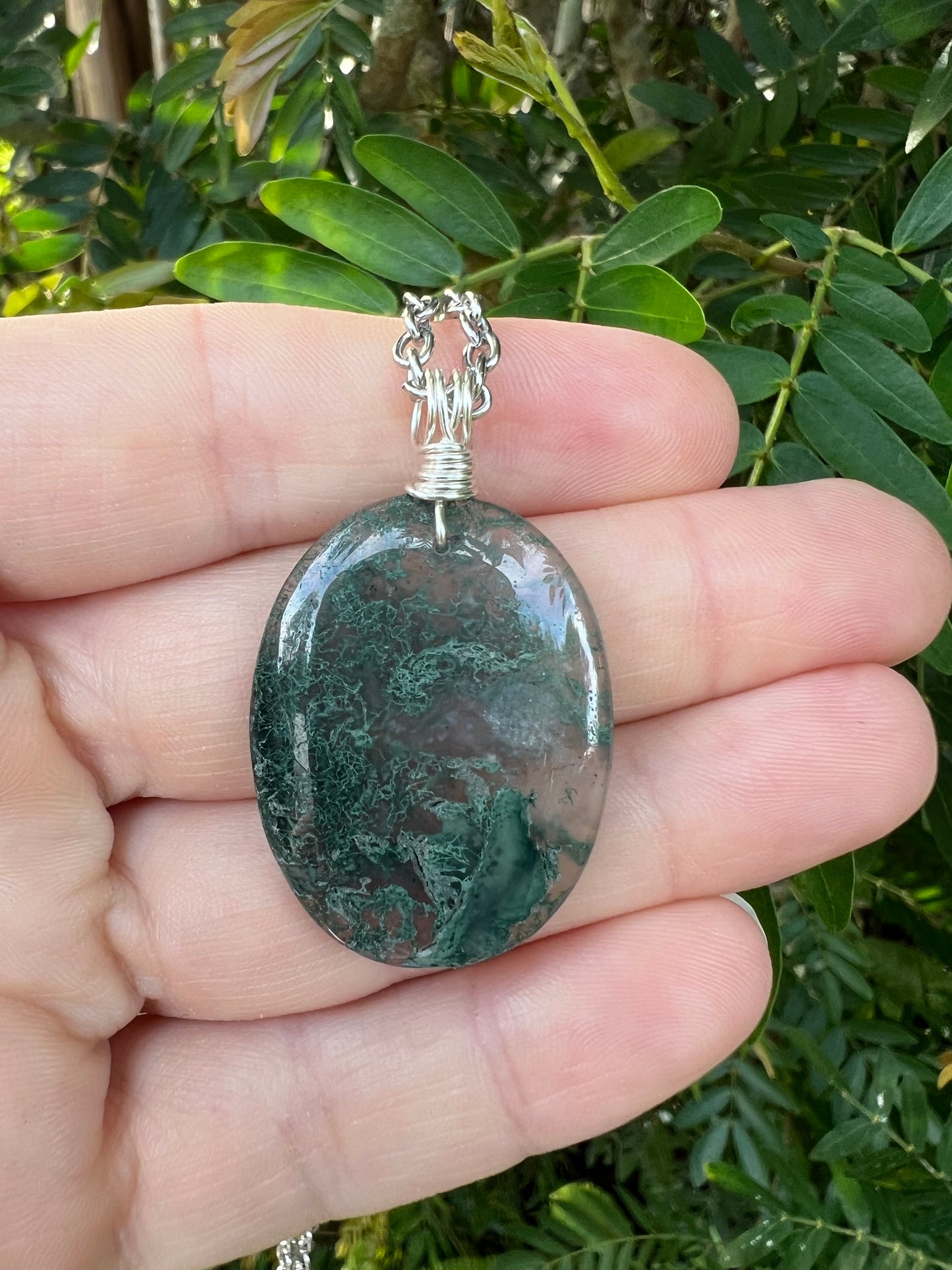 Moss Agate Pendant