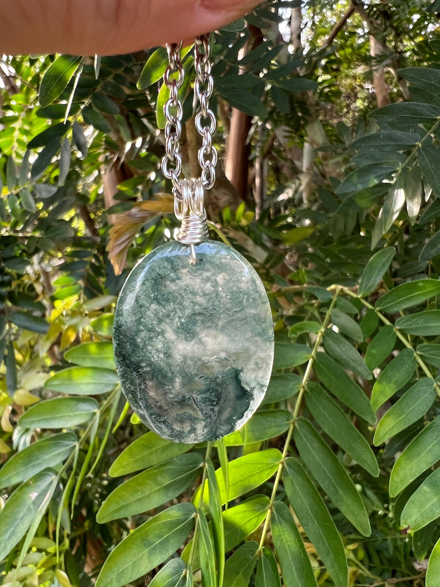 Moss Agate Pendant