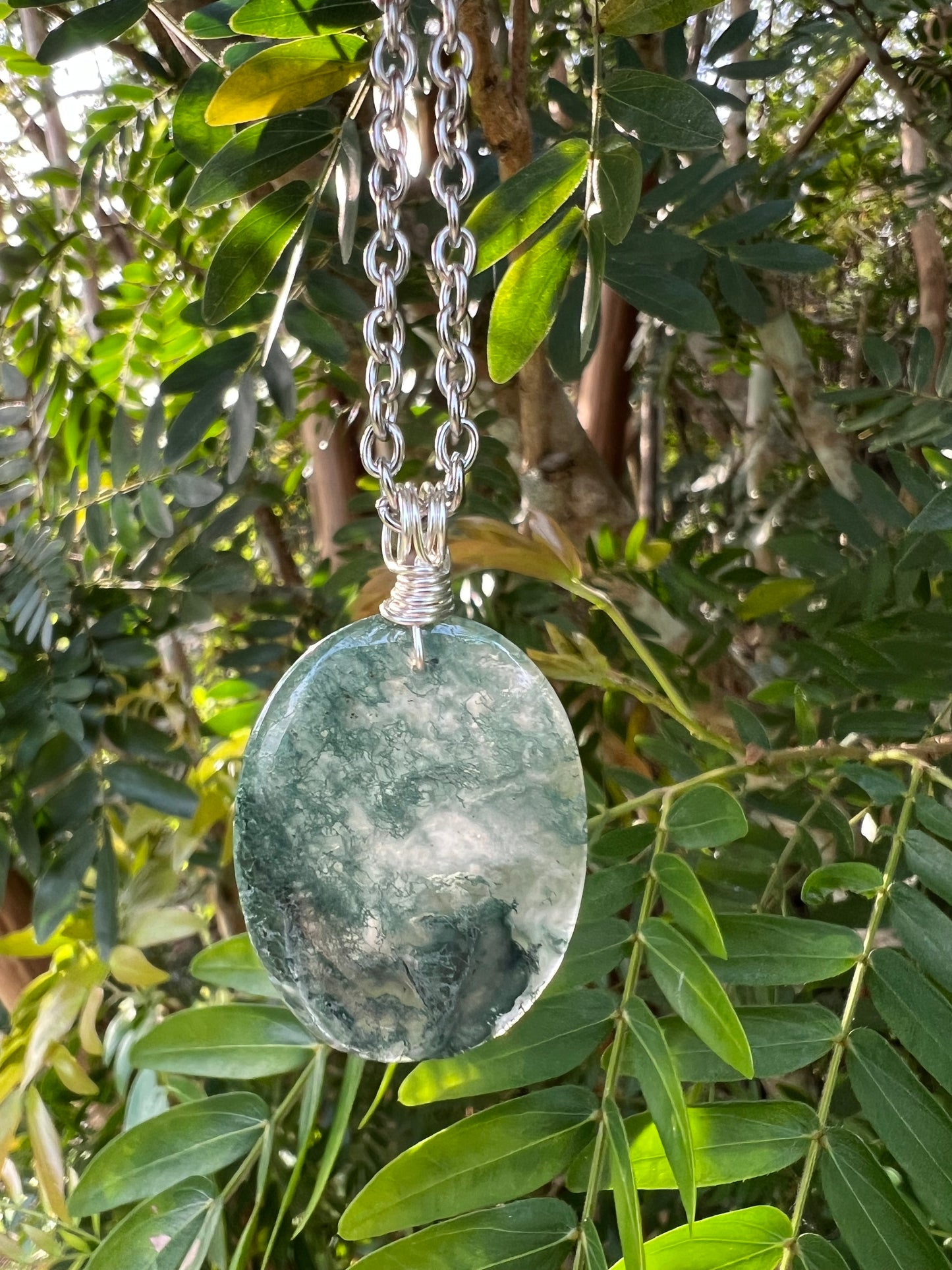 Moss Agate Pendant