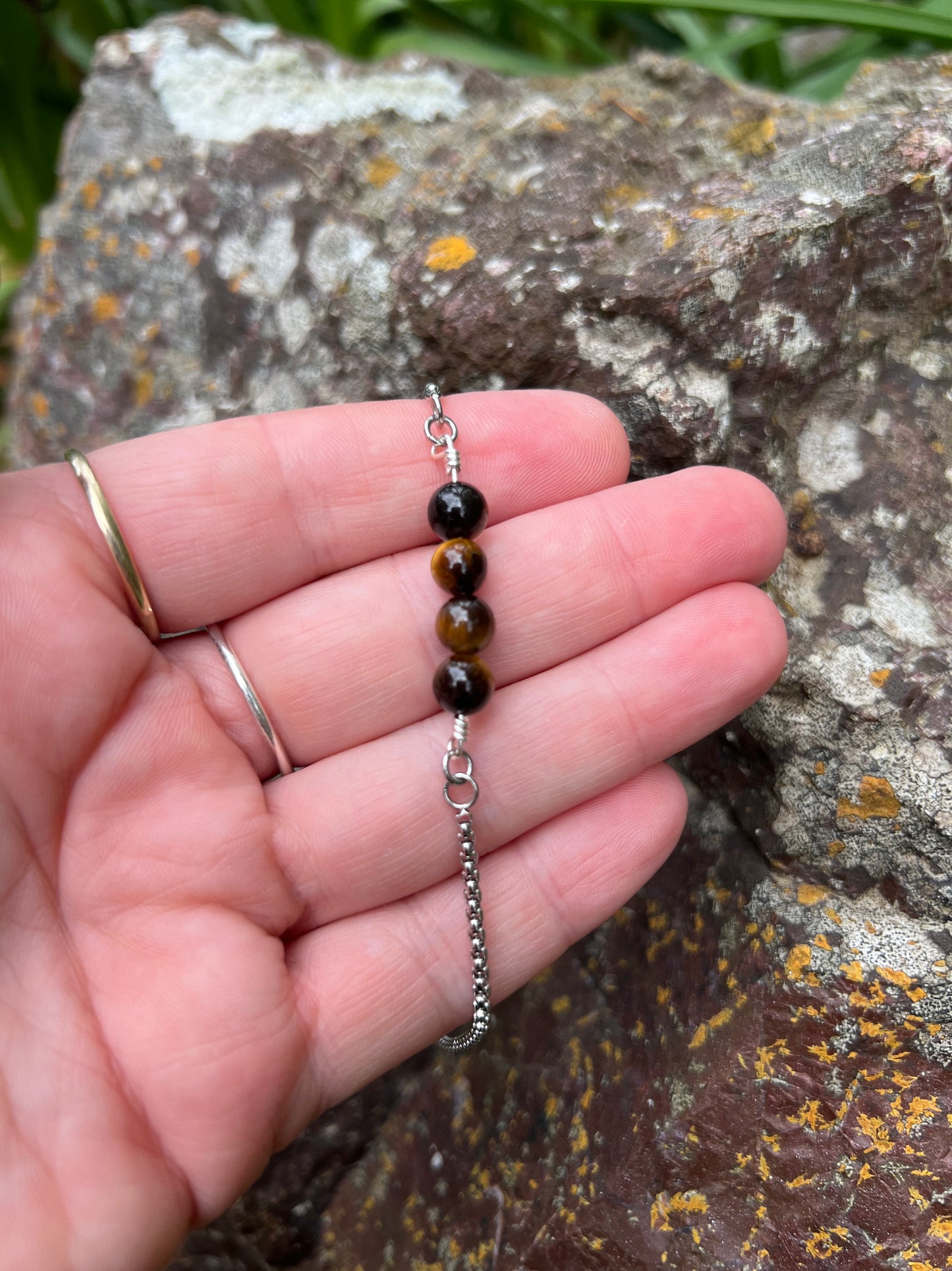 Tiger Eye Silver Bracelet