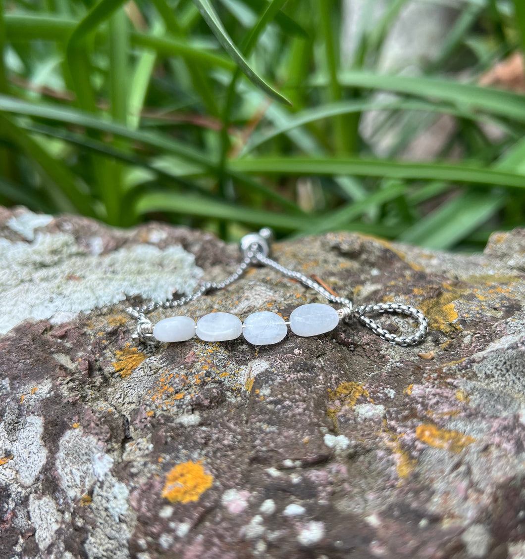 Moonstone Silver Braelet