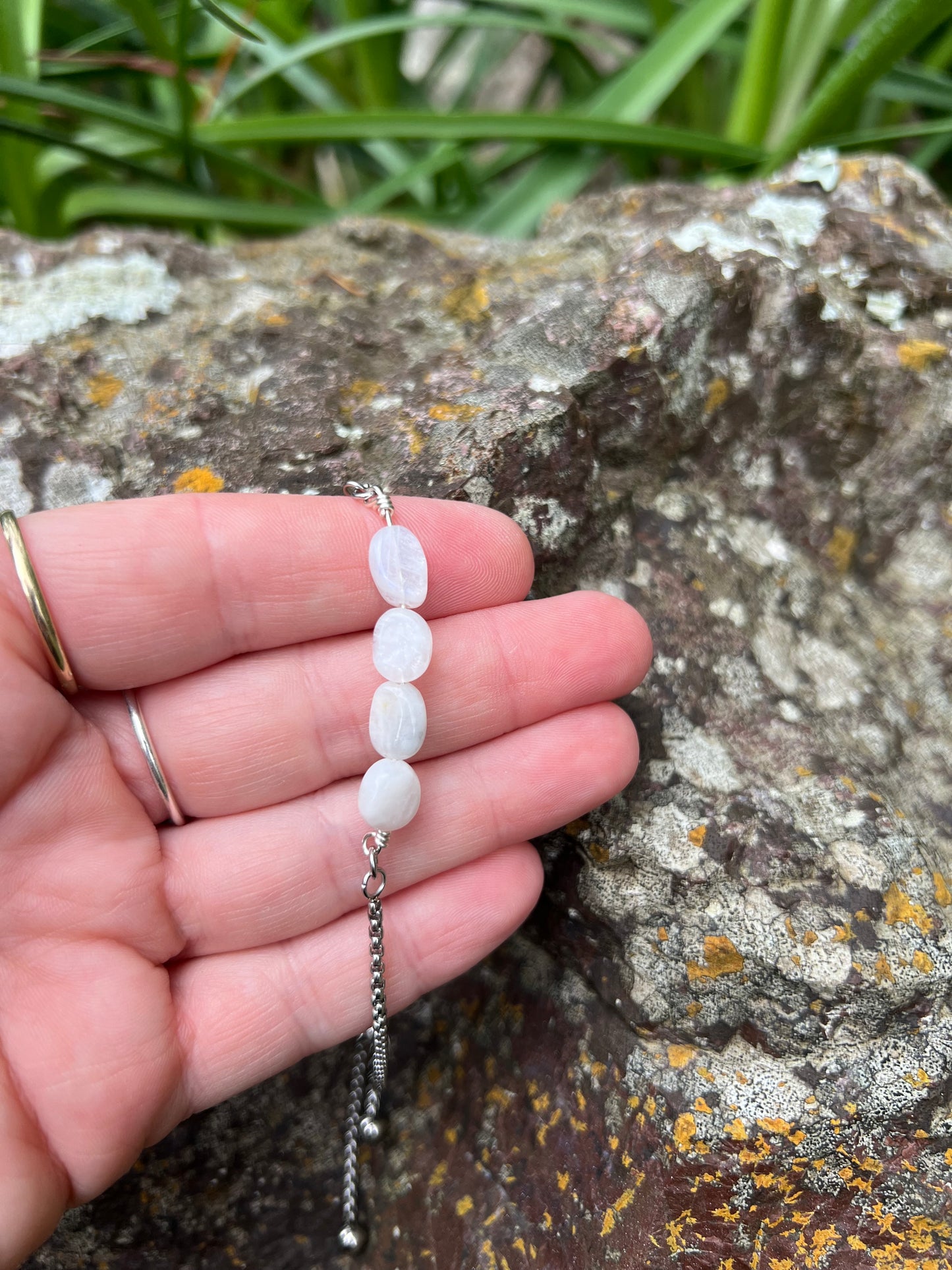Moonstone Silver Braelet
