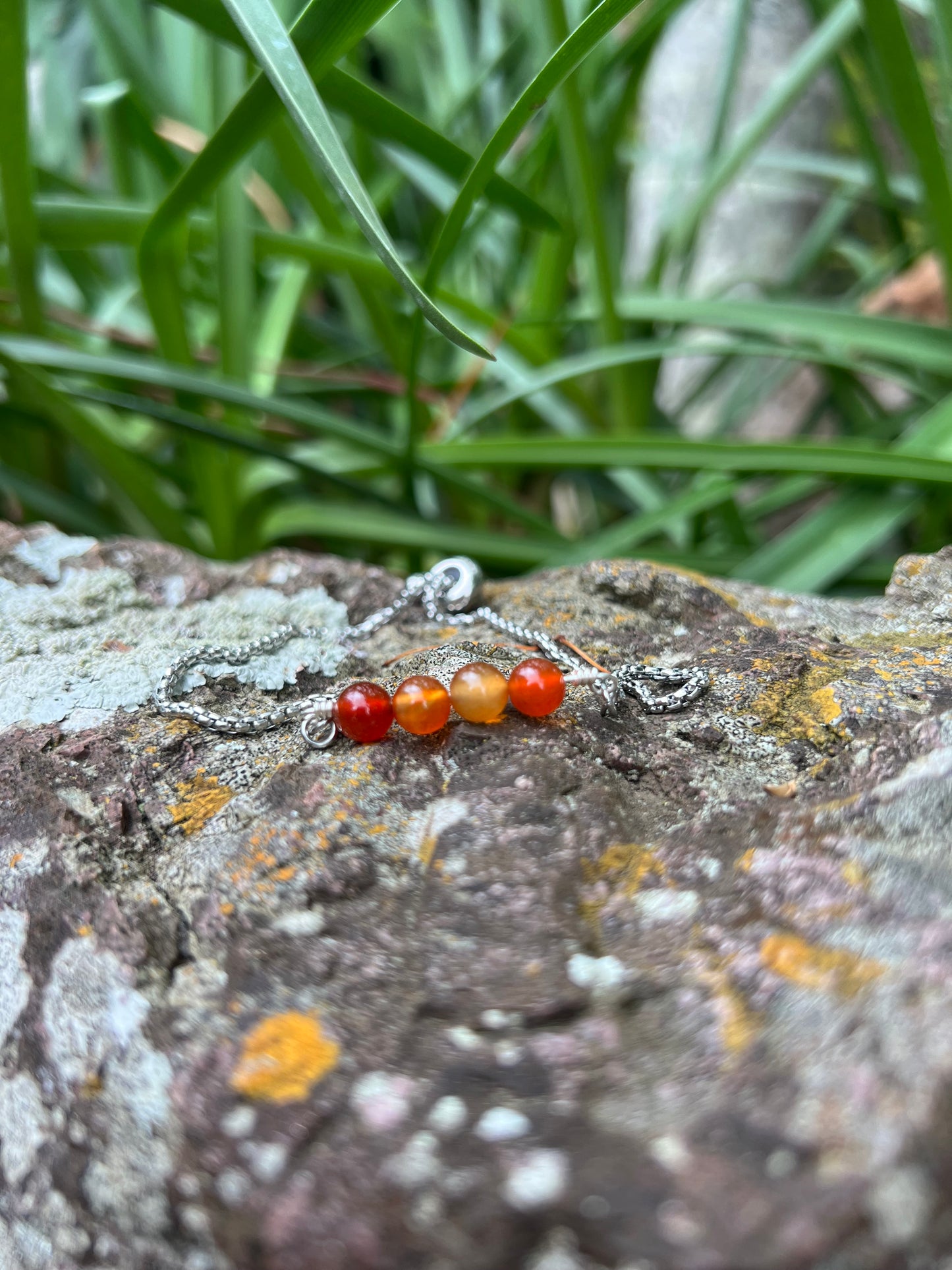 Carnelian Silver Bracelet