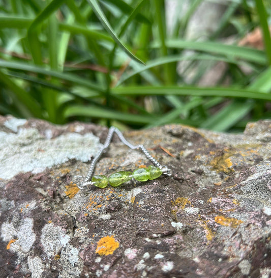 Peridot Silver Bracelet