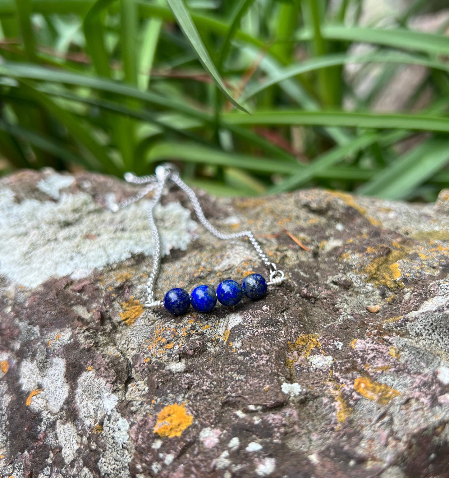 Lapis Lazuli Silver Bracelet
