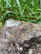 Load image into Gallery viewer, Strawberry Quartz Silver Bracelet
