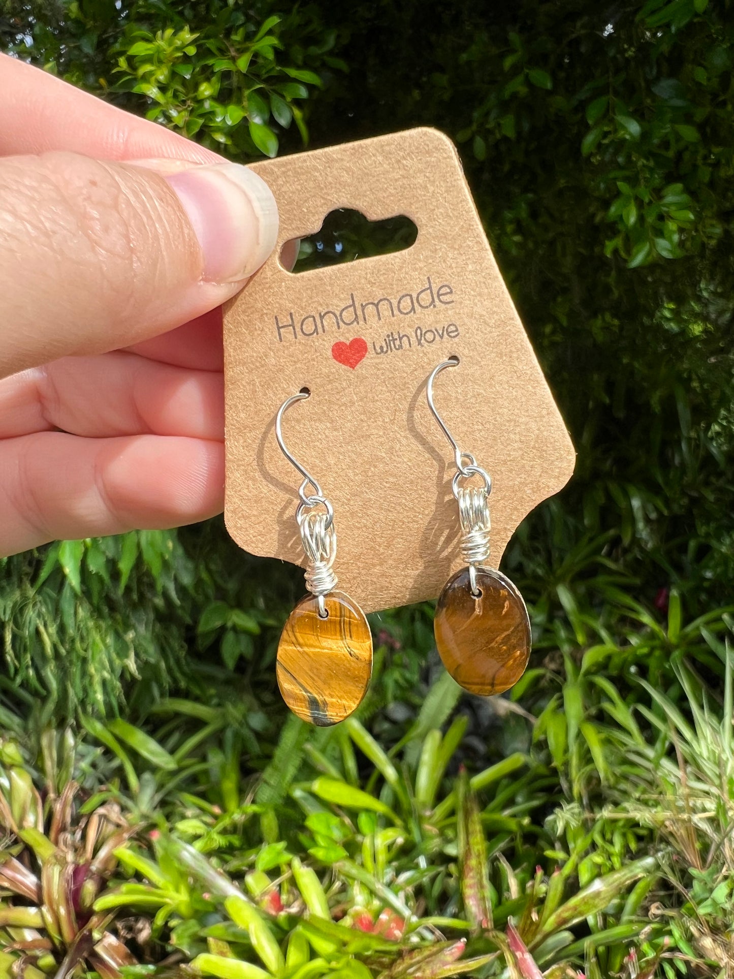 Flashy Tigers Eye Earrings