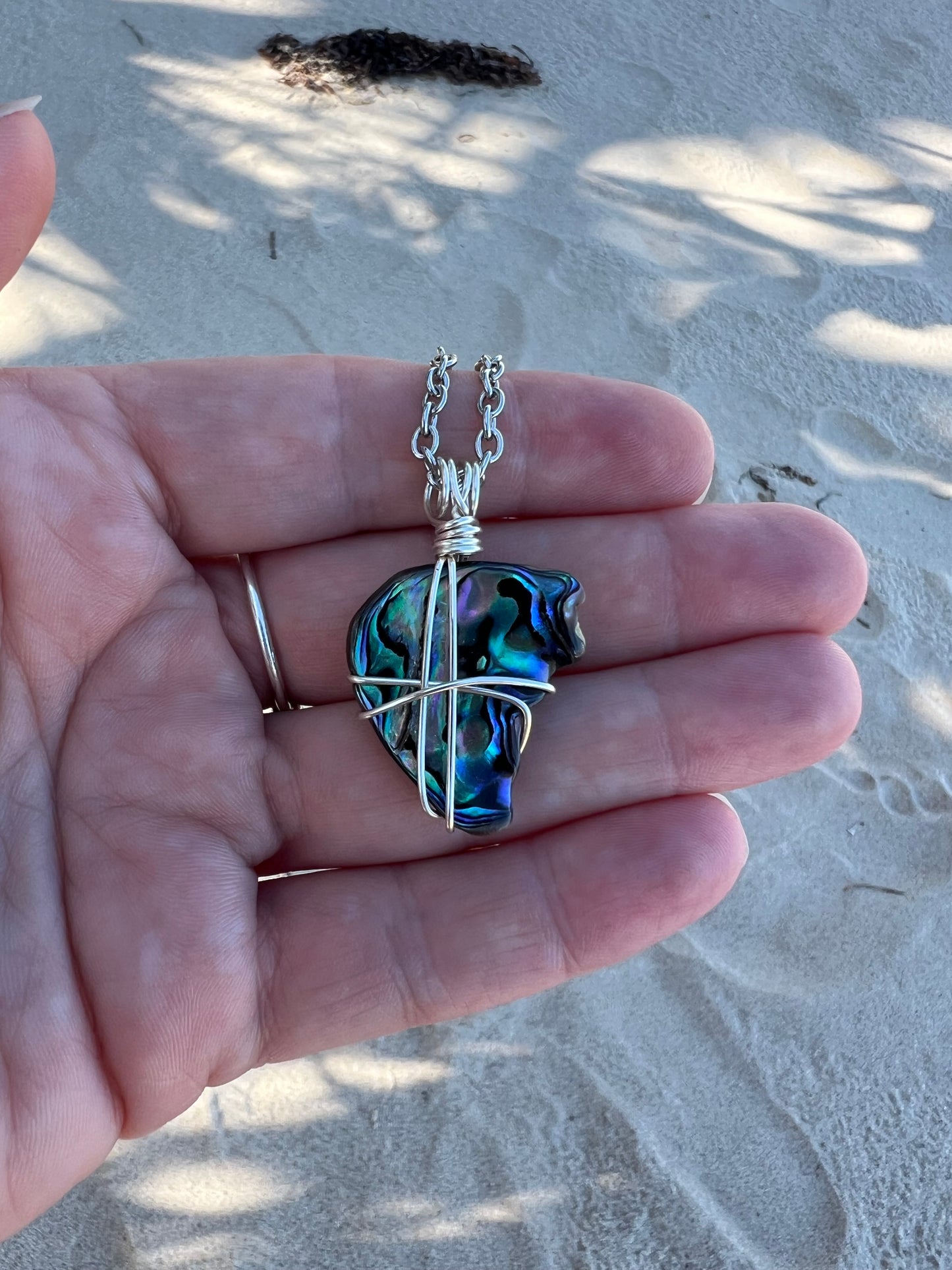 Vibrant Abalone Shell Pendant