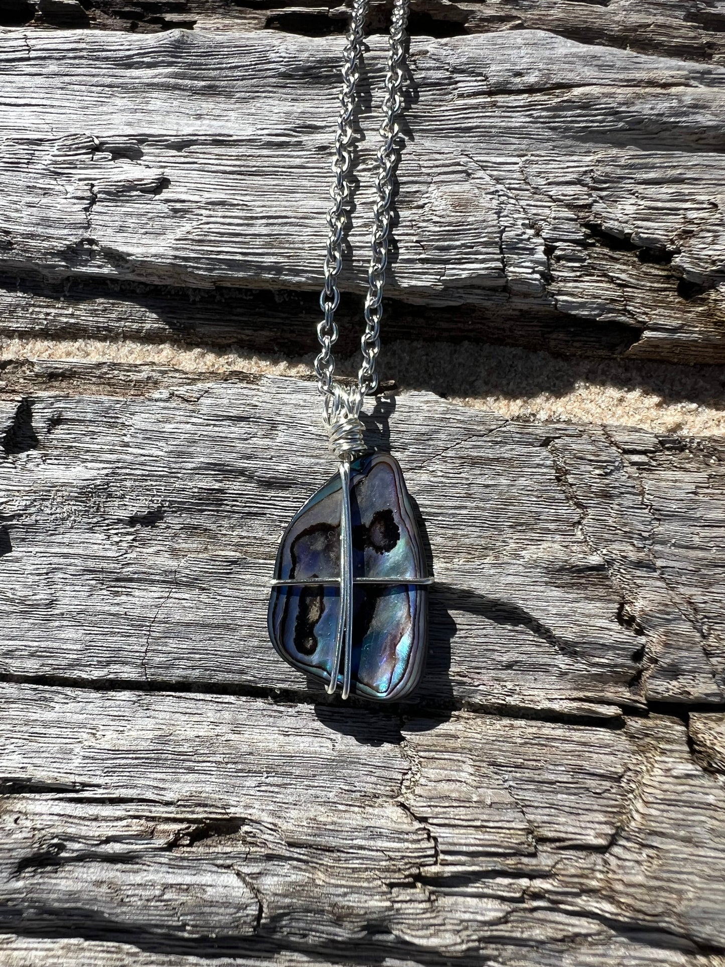 Vibrant Abalone Shell Pendant