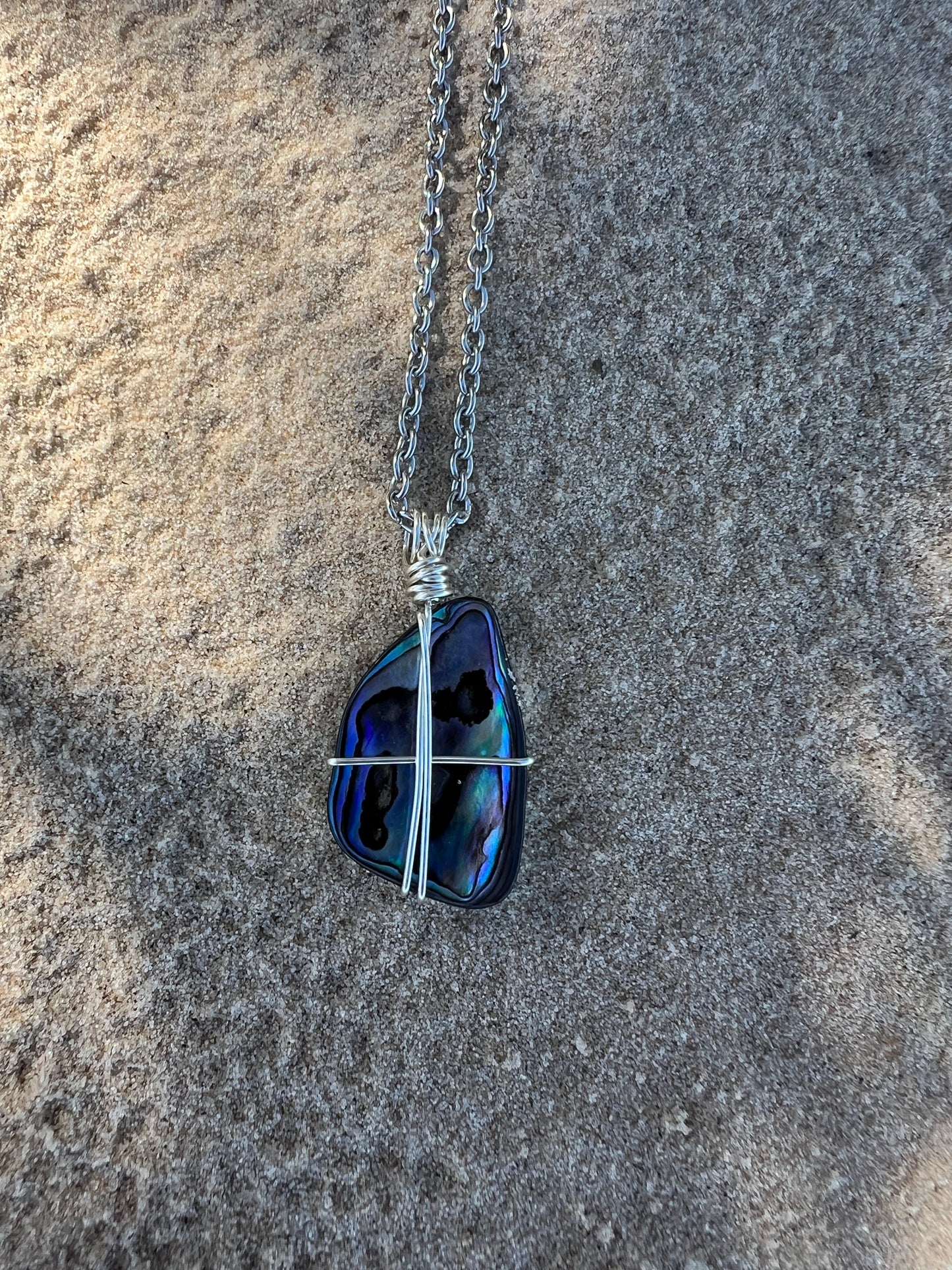 Vibrant Abalone Shell Pendant