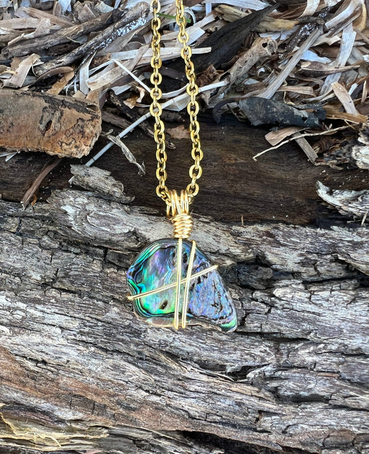 Vibrant Abalone Shell Pendant