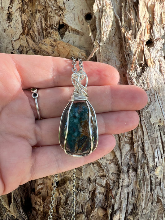 Colourful Bloodstone Pendant