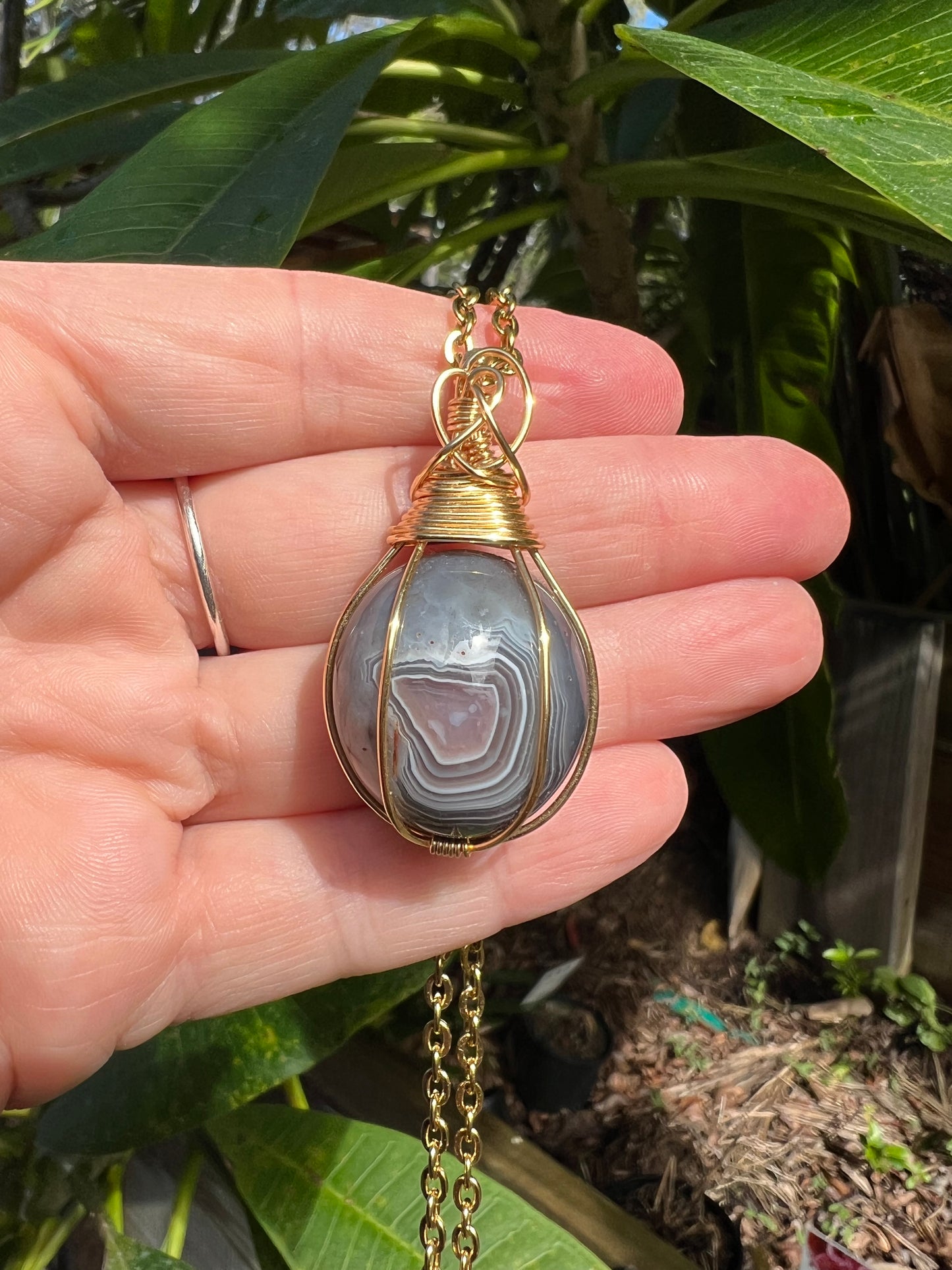 Botswana Agate Pendant