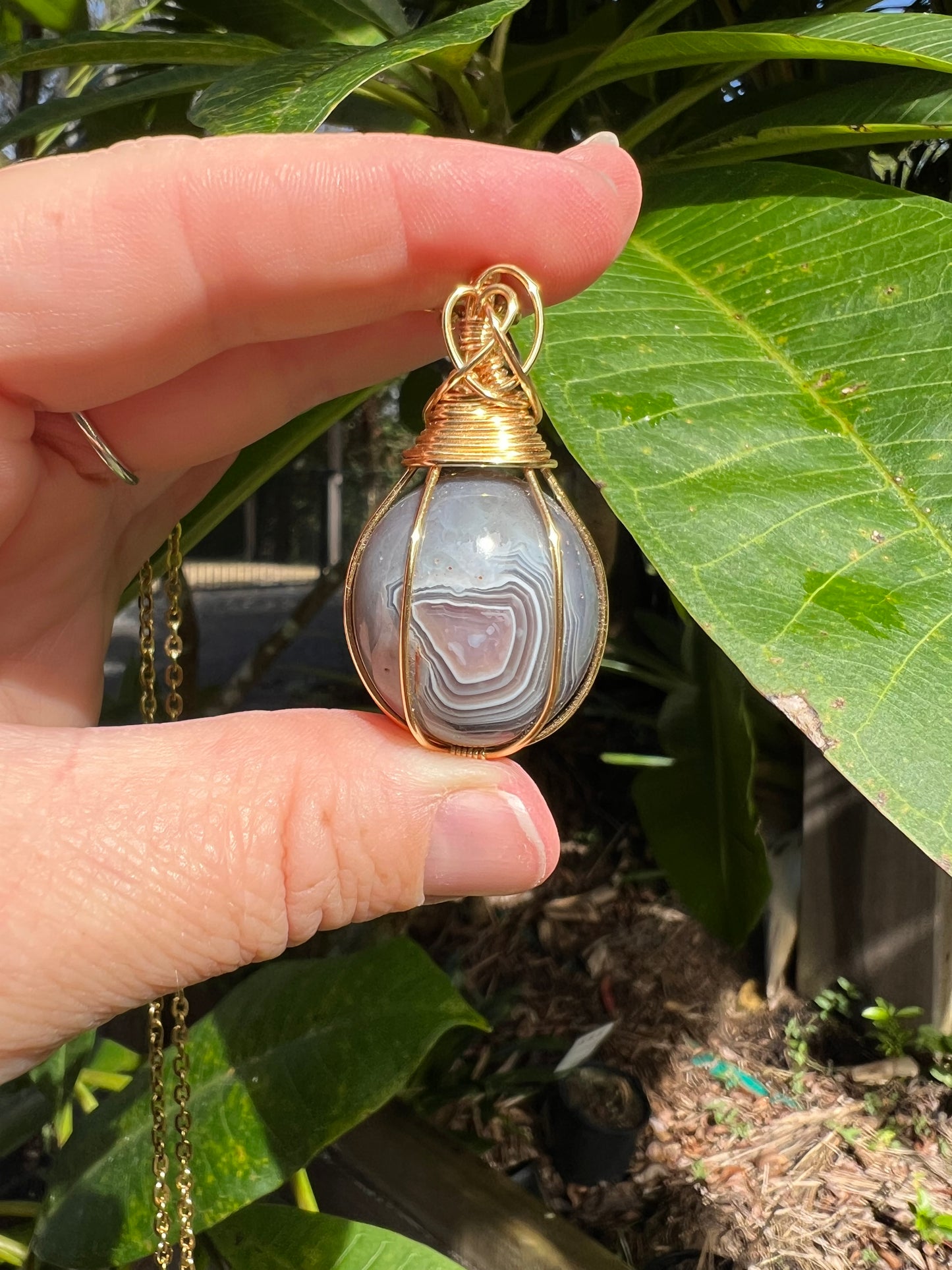 Botswana Agate Pendant