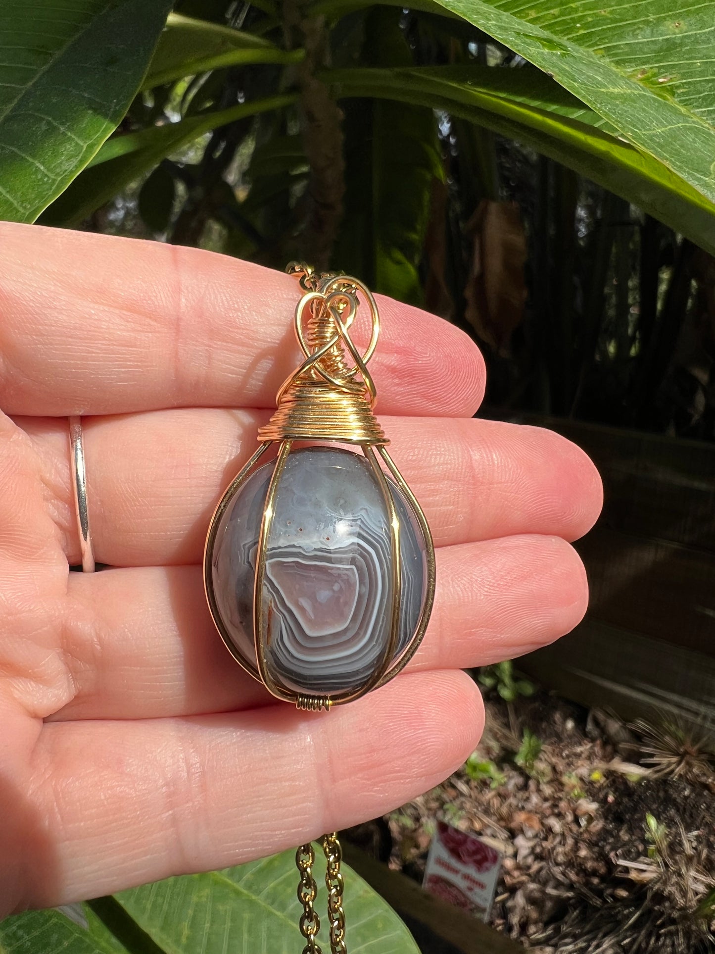 Botswana Agate Pendant
