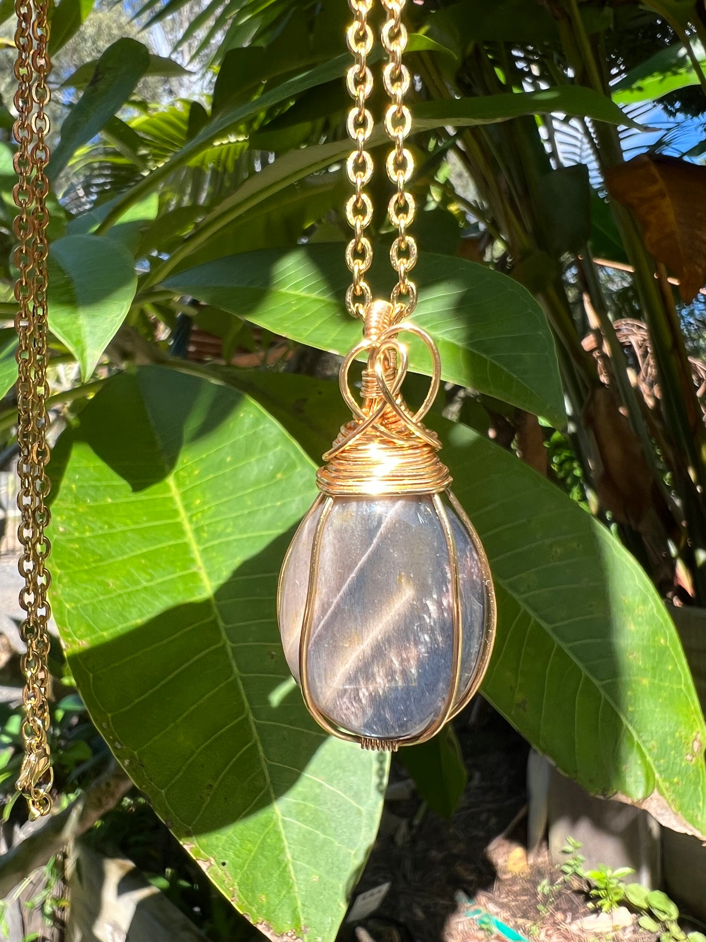 Black Moonstone Pendant