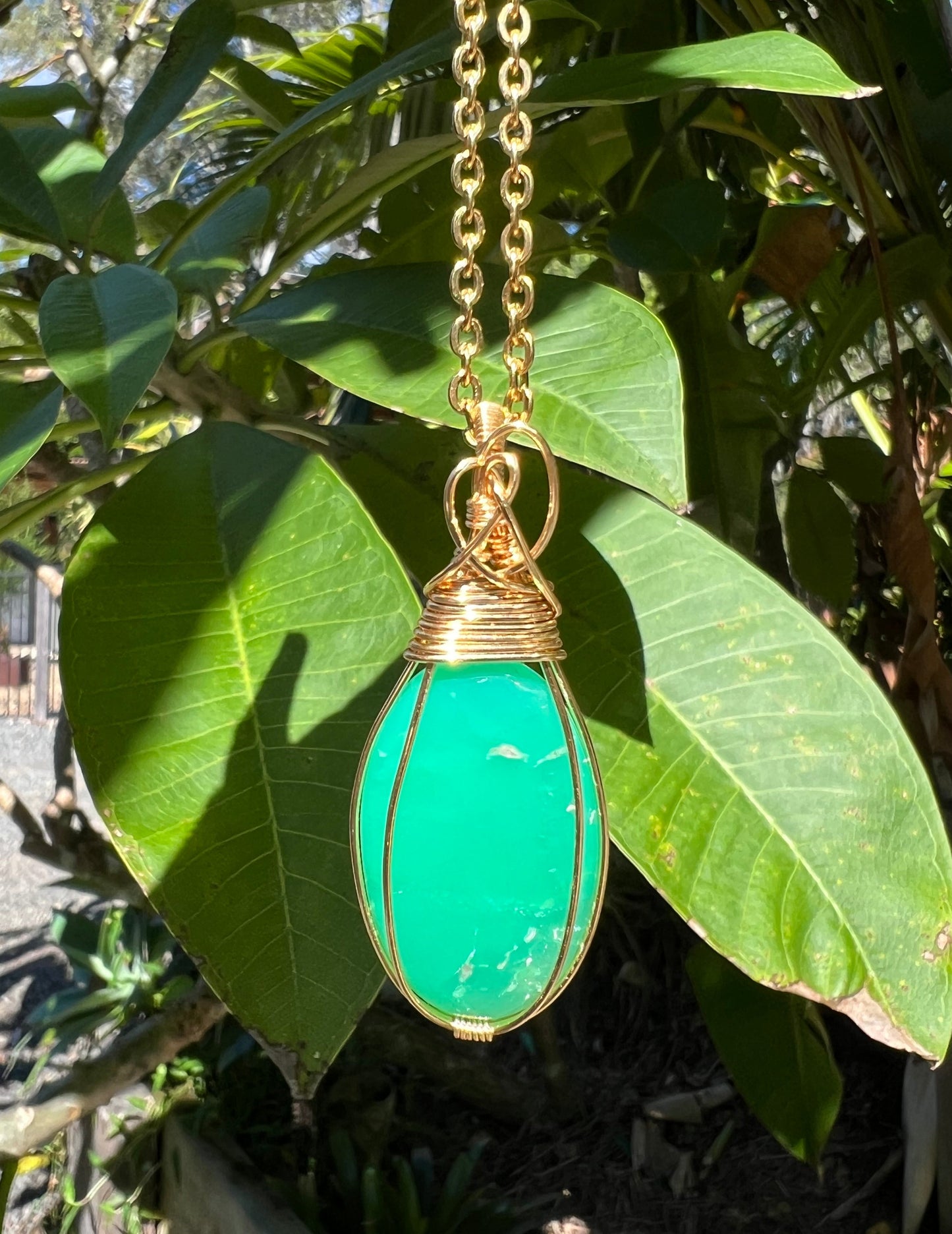 Chrysoprase Pendant