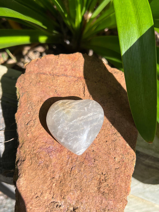 Blue Rose Quartz Heart