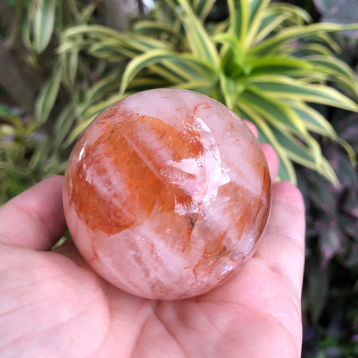 Fire Quartz Sphere