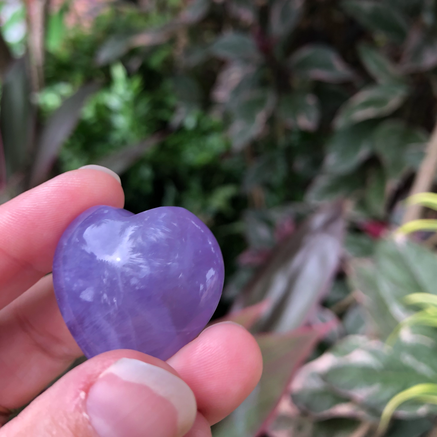 Purple Fluorite Heart
