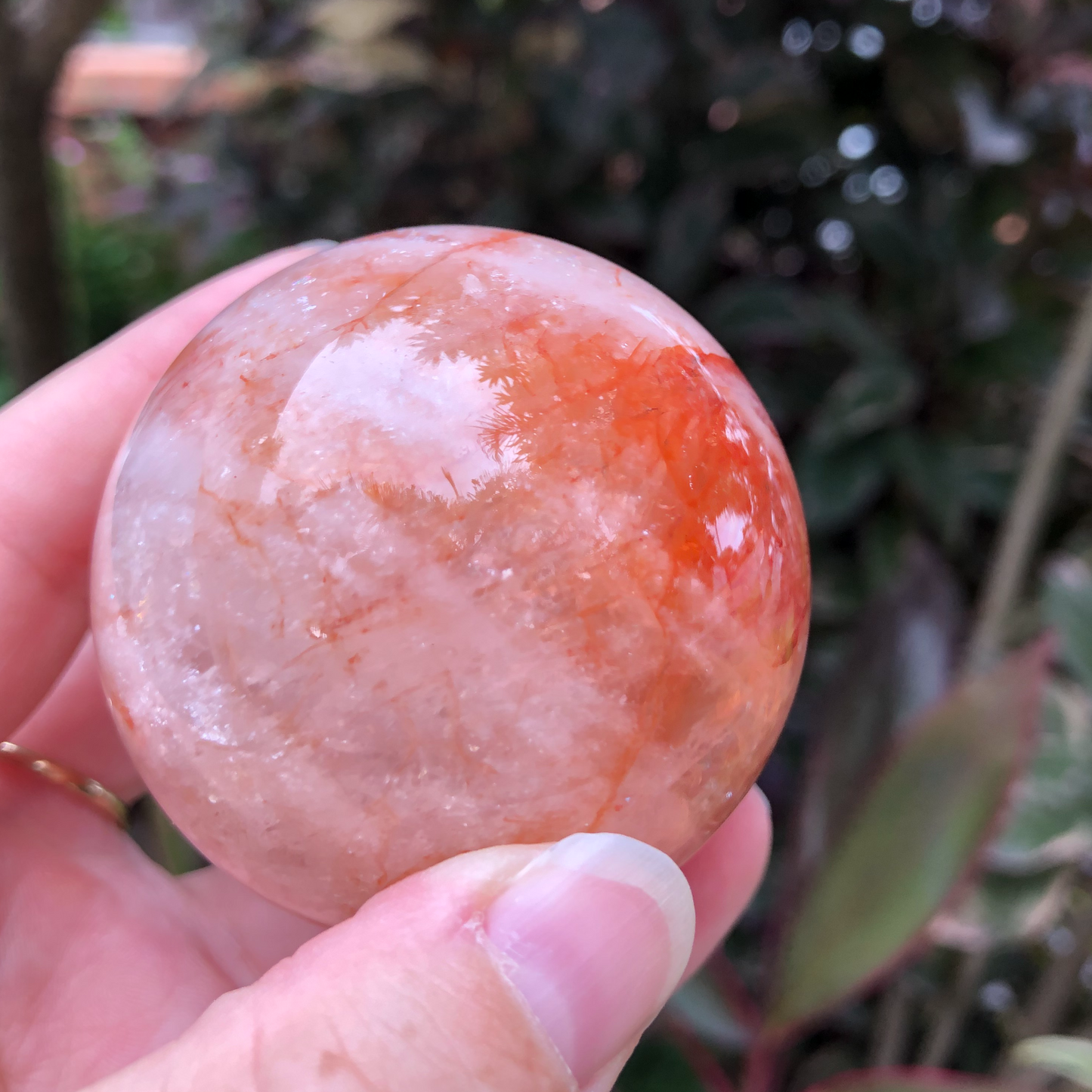 Fire Quartz Sphere