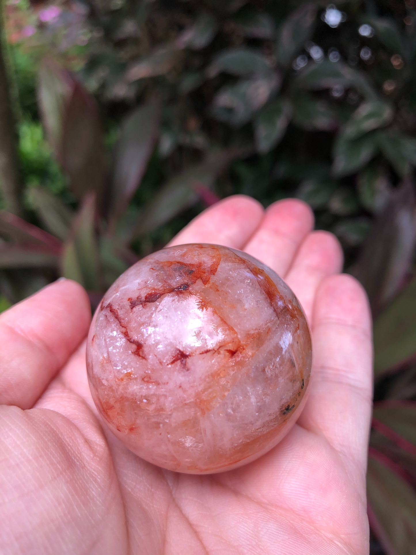 Fire Quartz Sphere