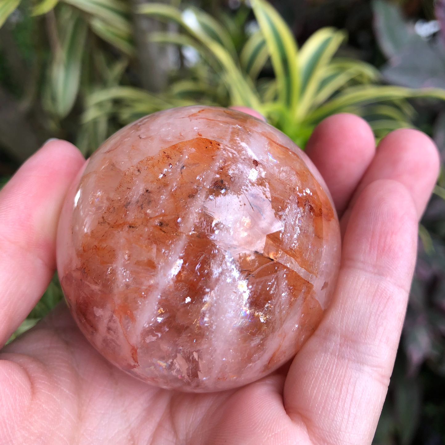 Fire Quartz Sphere