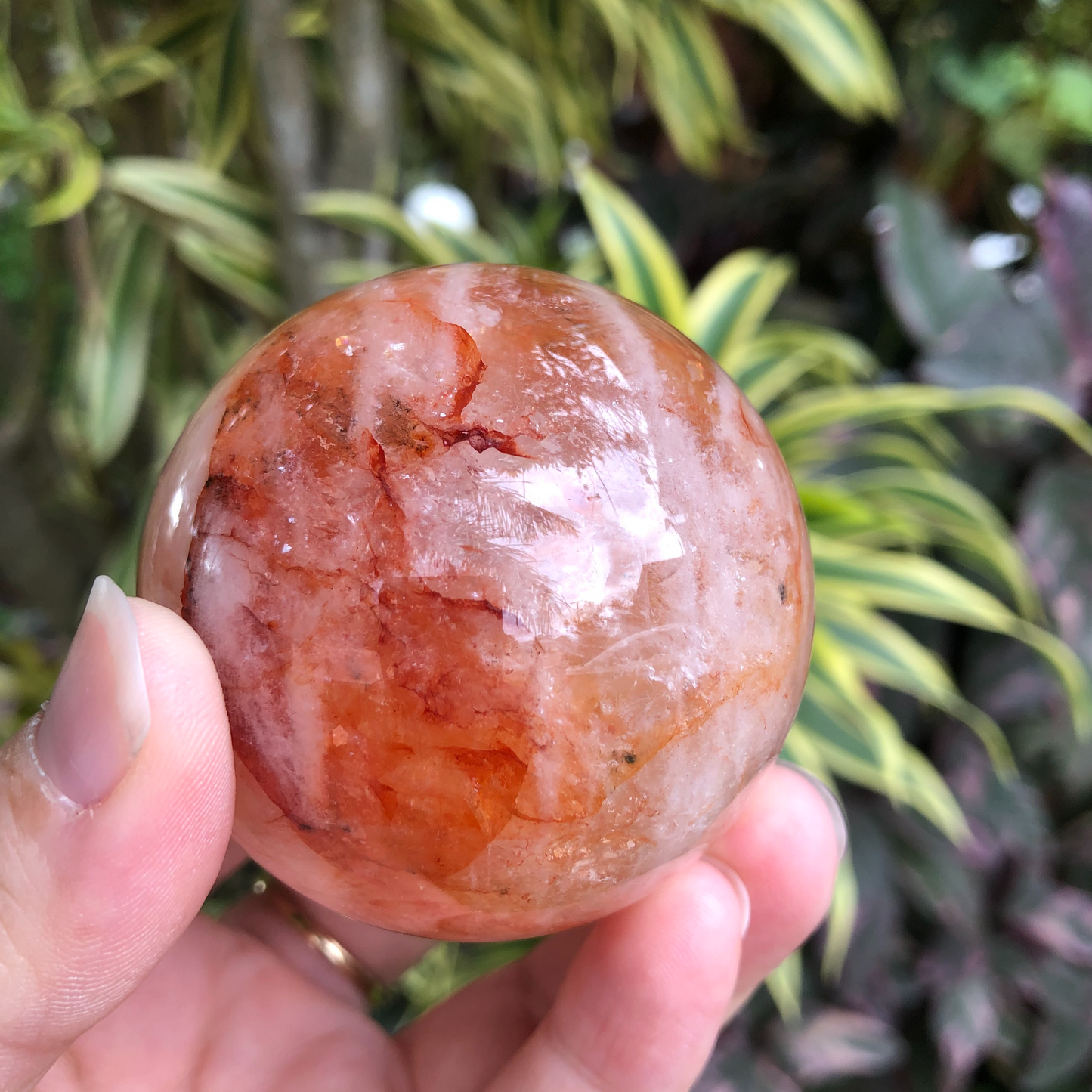 Fire Quartz Sphere