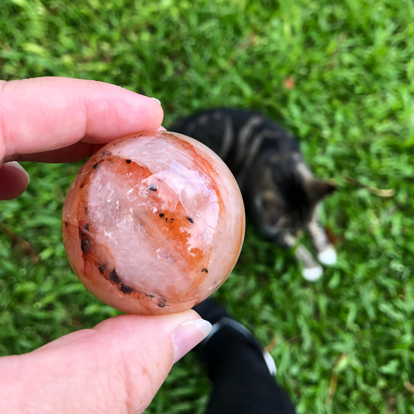 Fire Quartz Sphere