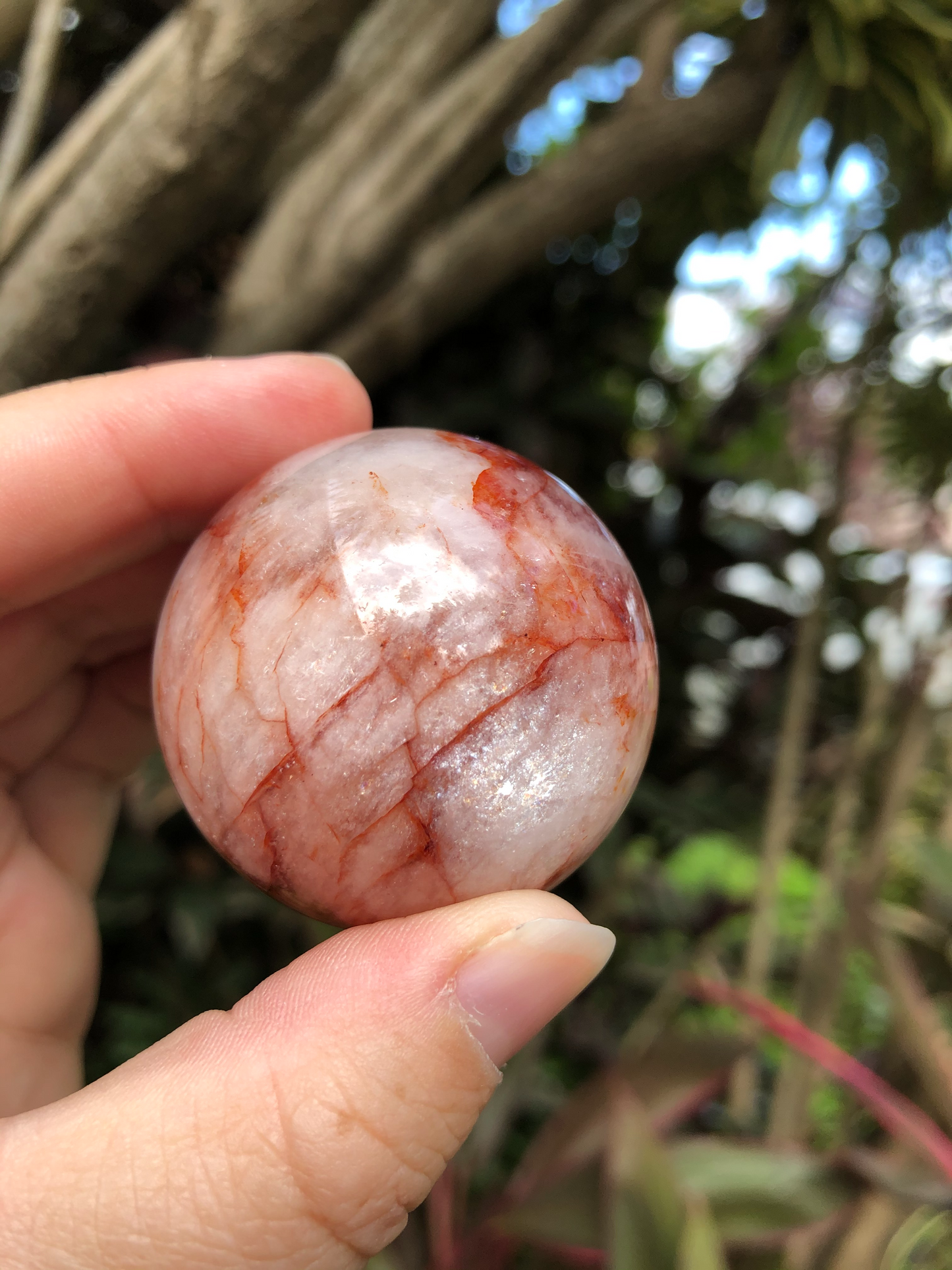 Fire Quartz Sphere