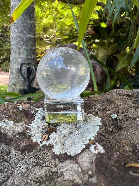 White Calcite Sphere