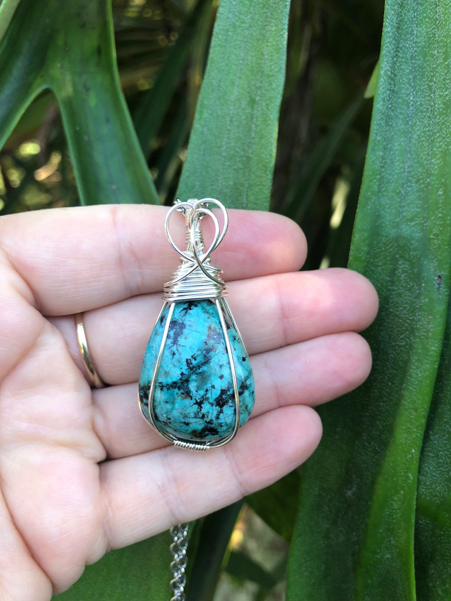 African Turquoise Pendant