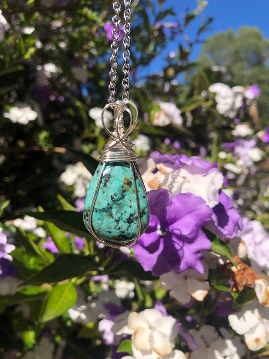 African Turquoise Pendant