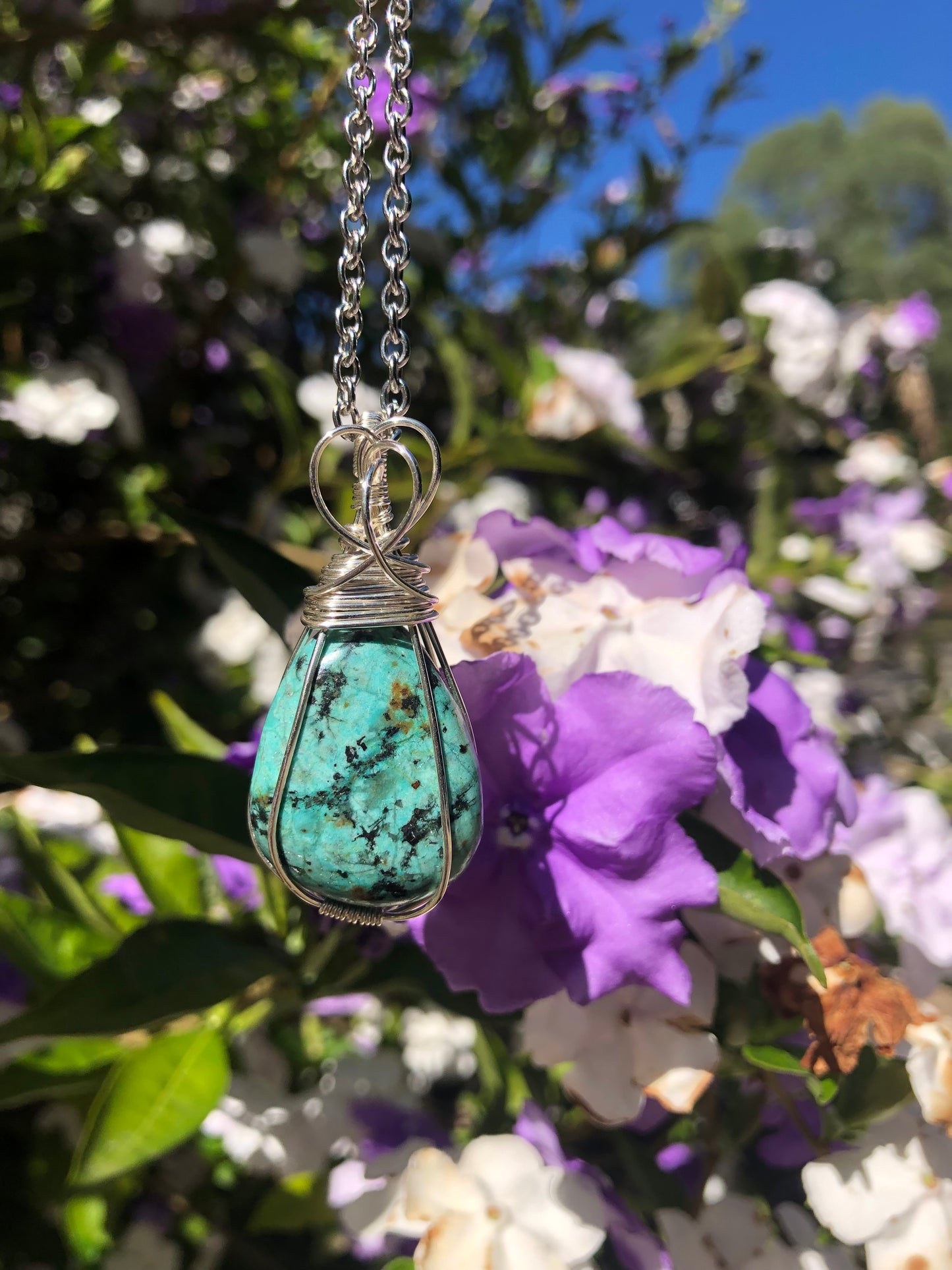African Turquoise Pendant