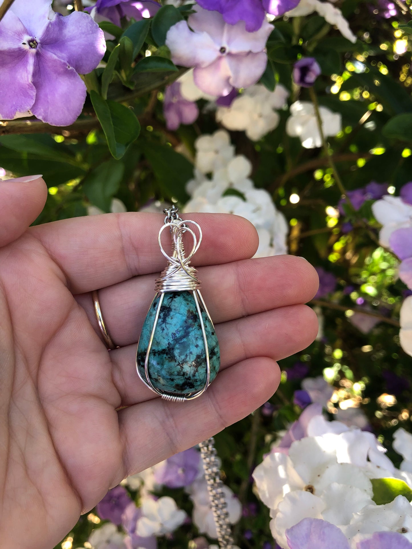 African Turquoise Pendant