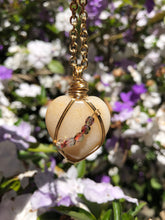 Load image into Gallery viewer, Citrine Heart Pendant (Heat Treated)
