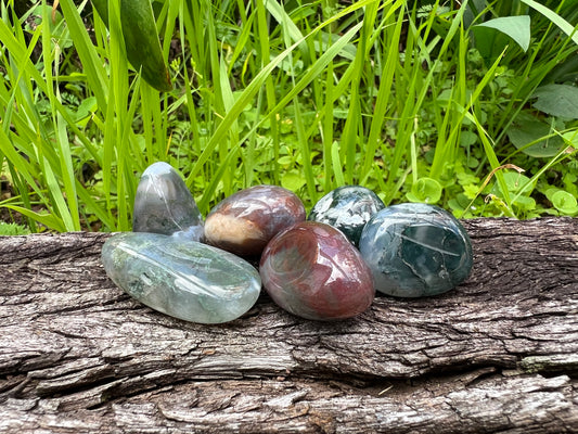 Moss Agate Tumble