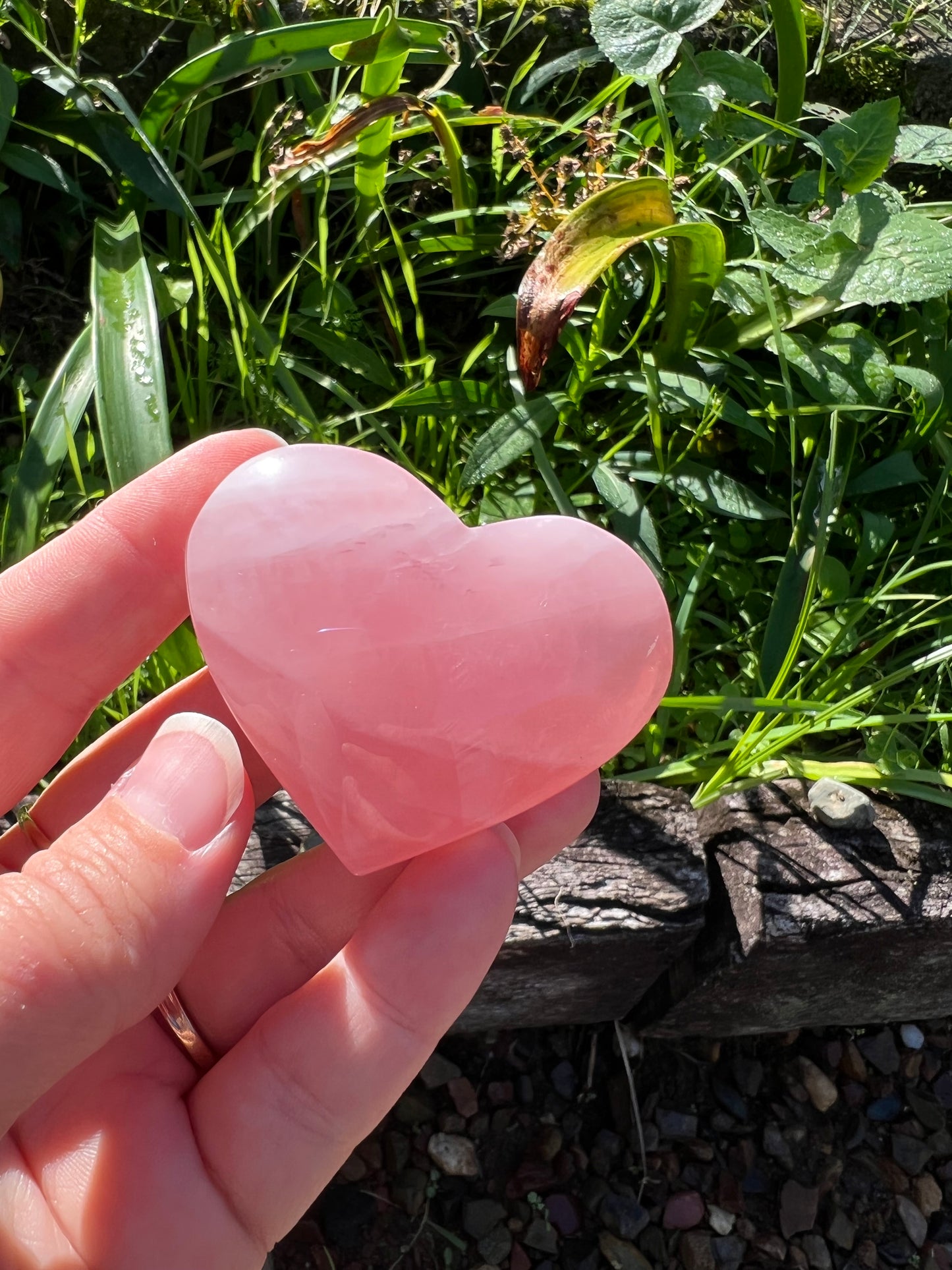 Rose Quartz Heart