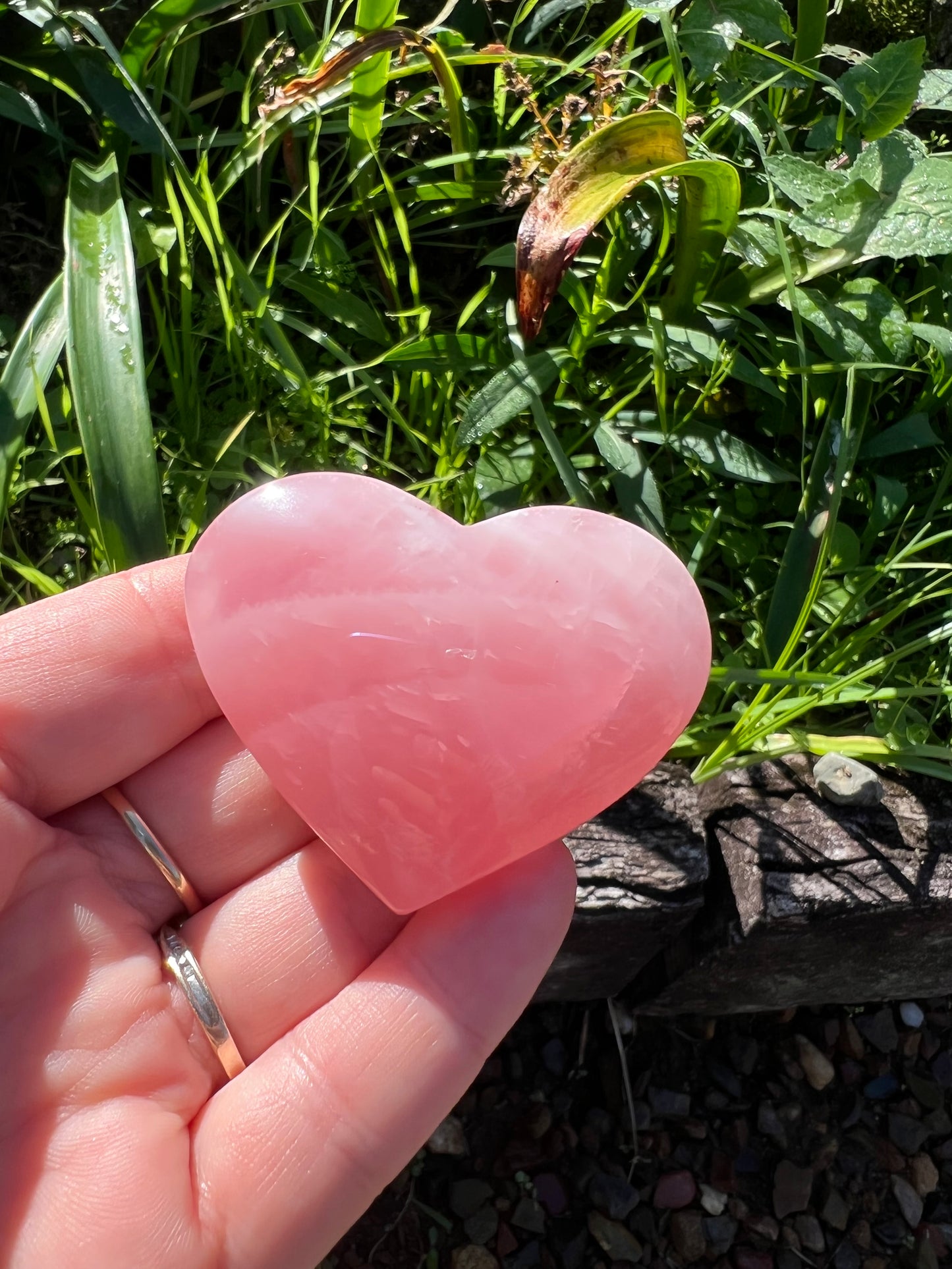 Rose Quartz Heart