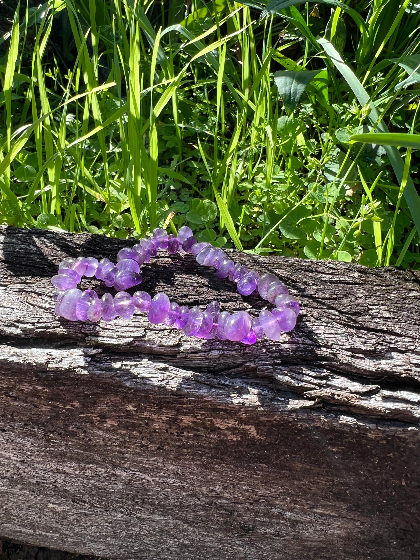Amethyst Chip Bracelet